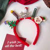 Christmas IG Style Cute Women's Christmas Tree Santa Claus Plush Hair Band