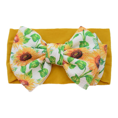 casual plaid bow knot cloth hair band