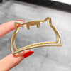 butterfly metal geometric hollow hair clip