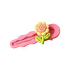 cute spring and summer new frosted flower duckbill clip Tulip hairpin candy color side clip  headdress for women