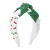 Christmas Cute Women's Color Block Imitation Pearl Rhinestone Hair Band