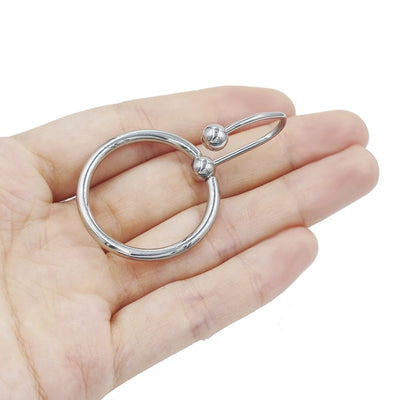 1 Piece Belly Rings Exaggerated Round 316 Stainless Steel  Grommet Eyelet Labium hoop