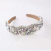 baroque style flower rhinestone inlay hair band