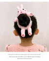 Cute cartoon plush bear hair band does not hurt hair headdress children's hair tie Korean style hair rope ball head rubber band