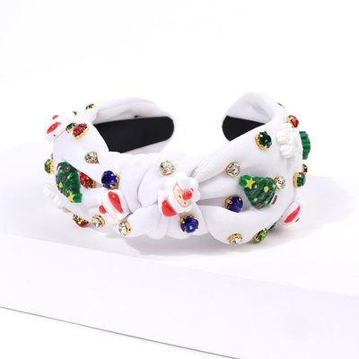 Christmas Cute Women's Christmas Tree Santa Claus Plastic Hair Band