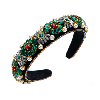 casual irregular rhinestone inlay hair band