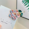 classic style flower rhinestone hair clip