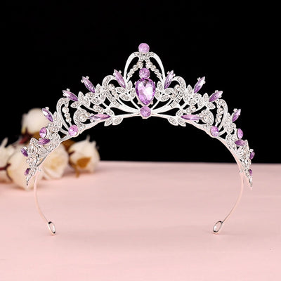 Baroque Vintage Black Luxury Crown Bridal Tiara Wedding Dress Wedding 18th Birthday Female Crown  New