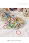 Children's rubber band does not hurt the hair elastic good hair rope color girls hair ring cute baby hair rope girl headdress