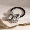 Women's IG Style Bow Knot 304 Stainless Steel rubber band Hair Tie