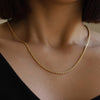 Jewelry Simple Style chain Twist 304 Stainless Steel 18K Gold Plated Plating Necklace