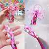 children&#39;s cartoon  color wig hair rope headdress cheap scrunchies