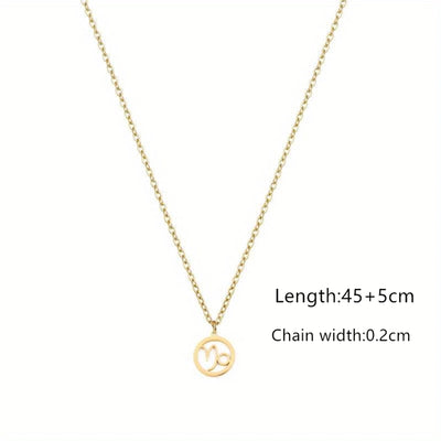 Jewelry Simple Style Classic Style Constellation 201 Stainless Steel 304 Stainless Steel Pendant Necklace