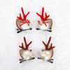 Christmas Cute Women's Christmas Hat Letter Elk Plastic Iron Hair Clip