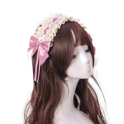 Stall  Lolita hair band Japanese cute girl headdress Lolita hair accessories cosplay maid lace hair band