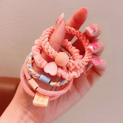 Women's Sweet Color Block Cloth Braid Hair Tie