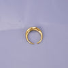 Jewelry Simple Style Classic Style Solid Color 304 Stainless Steel 18K Gold Plated Plating Open Rings