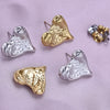 1 Pair Simple Style Classic Style Heart Shape Plating 304 Stainless Steel Ear Studs