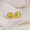 1 Pair Vintage Style Classic Style Shiny Geometric 304 Stainless Steel 18K Gold Plated Ear Studs