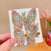 cute fashion sweet butterfly alloy metal artificial pearls hair clip