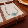 Jewelry Retro Solid Color Titanium Steel Plating Pendant Necklace