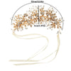 fashion white leaf hairband bridal headdress