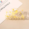 qiyue korean style summer fresh texture plastic hairpin fruit head clip cute girl heart back head hair claw headdress