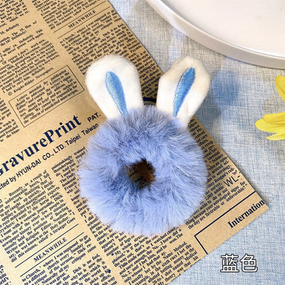 fashion cartoon plush handmade hair tie 1 piece