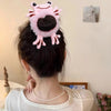 Cute Cartoon Plush Bear Hair Ring No Hurt Hair Headwear Children's Hair Rope Korean Ball Head Rubber Band Bag