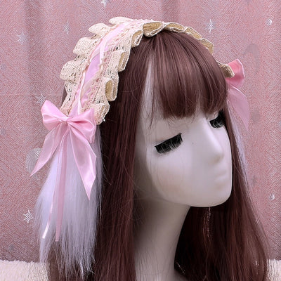 Stall  Lolita hair band Japanese cute girl headdress Lolita hair accessories cosplay maid lace hair band