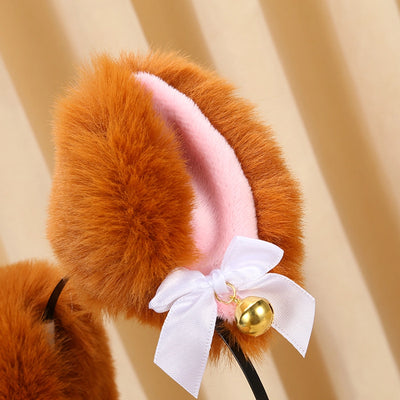 Cute Plush Cat Ear Hairband Autumn and Winter New Cat Rabbit Ear Fox Beast Ear Sexy Anchor Bell Headwear