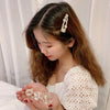 Factory source supply goods grab clip White Crystal Pearl hair clip side clip  antique Hanfu headdress women's grab clip