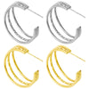 1 Pair Simple Style Classic Style Geometric 304 Stainless Steel 18K Gold Plated Ear Studs