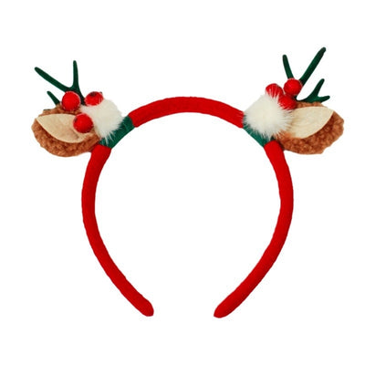 Christmas Cute Sweet Women's Antlers Imitation Antlers Flocking Hair Band