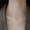 Jewelry Simple Style Heart Shape 316L Stainless Steel  18K Gold Plated Three-dimensional Pendant Necklace