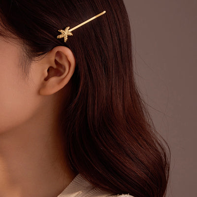 Women's Lady Starfish 304 Stainless Steel Plating Hair Clip