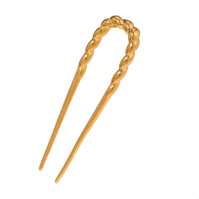 Women's Simple Style Classic Style Twist 304 Stainless Steel Hairpin