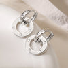 1 Pair Simple Style Commute Geometric Plating Inlay Copper Zircon Earrings