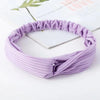 casual simple style stripe solid color cloth stripe hair band