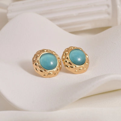 1 Pair Vintage Style Classic Style Shiny Geometric 304 Stainless Steel 18K Gold Plated Ear Studs