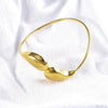 Simple Style Water Droplets Titanium Steel Bangle In Bulk