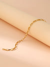 Simple Style Classic Style Geometric 304 Stainless Steel 18K Gold Plated Bracelets In Bulk