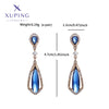 1 Pair Glam Luxurious XUPING Geometric Copper 18K Gold Plated Drop Earrings