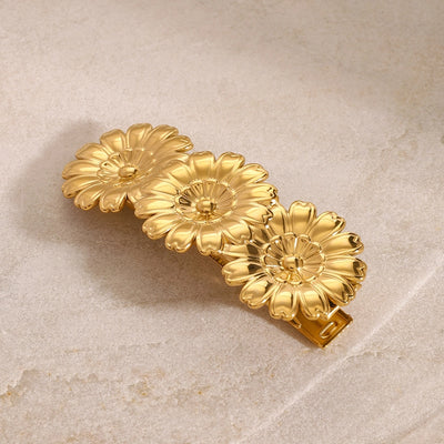 Women's Simple Style Classic Style Flower 304 Stainless Steel Hair Clip