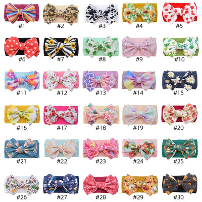 casual plaid bow knot cloth hair band