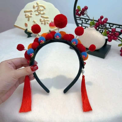 Gege hairband palace style noble flag head hoop Zhen Huan legend empress imperial concubine hairpin performance props headdress hair accessories