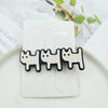 cartoon style cat acetic acid sheets handmade hair clip 1 piece