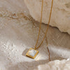 Jewelry Elegant Vintage Style Simple Style Geometric 304 Stainless Steel 18K Gold Plated Pendant Necklace