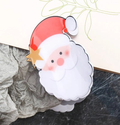 Christmas Cute Women's Christmas Hat Christmas Tree Santa Claus Plastic Hair Clip