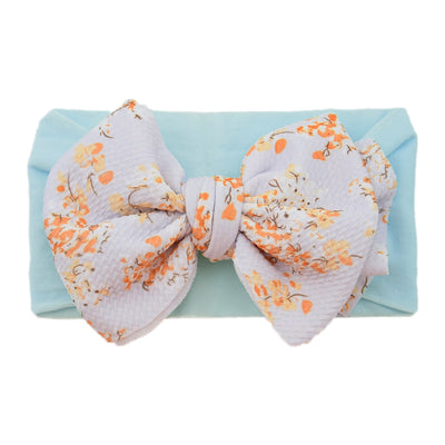 casual plaid bow knot cloth hair band